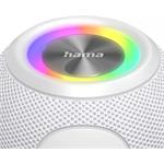 Hama Ball, Bluetooth reproduktor, 5 W, LED podsvietenie, AUX-in, USB-A, microSD slot, biely
