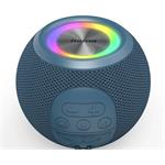 Hama Ball, Bluetooth reproduktor, 5 W, LED podsvietenie, AUX-in, USB-A, microSD slot, modrý