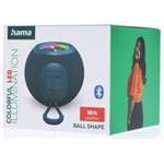 Hama Ball, Bluetooth reproduktor, 5 W, LED podsvietenie, AUX-in, USB-A, microSD slot, modrý