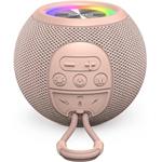 Hama Ball, Bluetooth reproduktor, 5 W, LED podsvietenie, AUX-in, USB-A, microSD slot, ružový