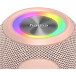 Hama Ball, Bluetooth reproduktor, 5 W, LED podsvietenie, AUX-in, USB-A, microSD slot, ružový