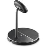 Hama bezdrôtová nabíjačka s držiakom 2v1, Qi2 15 W, USB-C adaptér 45 W