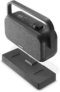 Hama bezdrôtový prenosný TV reproduktor, nabíjacia základňa s 2,4 GHz vysielačom, Bluetooth