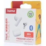 Hama Bluetooth slúchadlá Freedom Light II, kôstky, biele