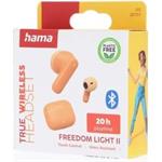 Hama Bluetooth slúchadlá Freedom Light II, kôstky, oranžové