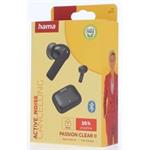 Hama Bluetooth slúchadlá Passion Clear II, štuple, ANC/ENC, aplikácia, čierne