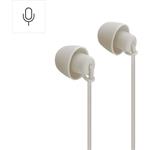 Hama Calm, USB-C slúchadlá s mikrofónom, mini štuple, béžové