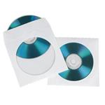 Hama CD/DVD ochranný obal papierový, 100 ks, biely