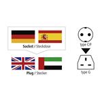 Hama cestovný zásuvkový adaptér do Británie, 3-pól.