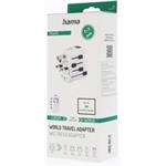 Hama cestovný zásuvkový adaptér World Travel Pro, 3-pól.