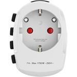 Hama cestovný zásuvkový adaptér World Travel Pro, 3-pól.