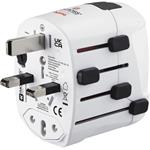 Hama cestovný zásuvkový adaptér World Travel Pro, 3-pól.
