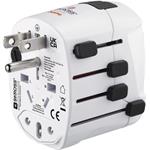 Hama cestovný zásuvkový adaptér World Travel Pro, 3-pól.