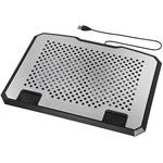 Hama chladiaci stojan pre notebook Aluminium, naklápací, 2 ventilátory, modré podsvietenie, tichý