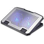 Hama chladiaci stojan pre notebook Aluminium, naklápací, 2 ventilátory, modré podsvietenie, tichý