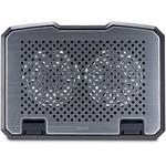 Hama chladiaci stojan pre notebook Aluminium, naklápací, 2 ventilátory, modré podsvietenie, tichý