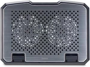 Hama chladiaci stojan pre notebook Aluminium, naklápací, 2 ventilátory, modré podsvietenie, tichý