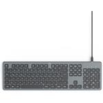 Hama CK-400, podsvietená káblová klávesnica USB-A/C, SK+CZ, čierna, (rozbalené)