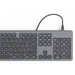 Hama CK-400, podsvietená káblová klávesnica USB-A/C, SK+CZ, čierna, (rozbalené)