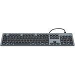 Hama CK-400, podsvietená káblová klávesnica USB-A/C, SK+CZ, čierna, (rozbalené)