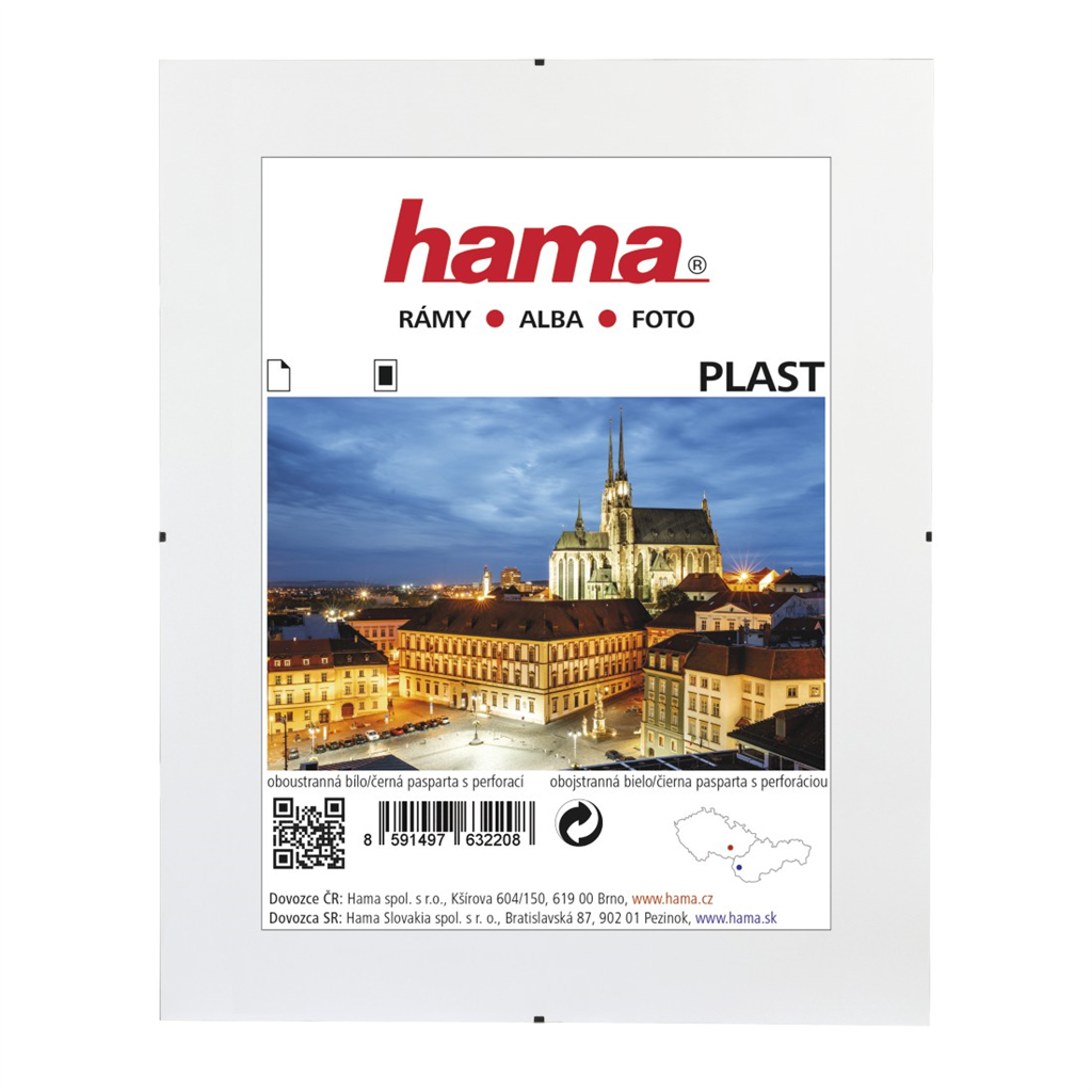 Hama Clip-Fix, plastové sklo, 62x93 cm