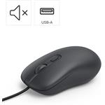 Hama CM-200, káblová optická myš, tichá, čierna