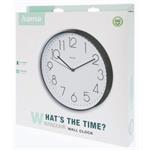 Hama Corsica, nástenné hodiny, priemer 30 cm, tichý chod, biele-čierne