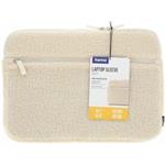 Hama Cozy, obal na notebook, 14,1-15,6" (36-40 cm), huňatý, predné vrecko, béžový