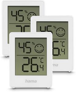 Hama Cres, digitálny teplomer/vlhkomer, biely