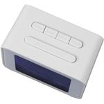 Hama Cube, digitálny budík, riadený rádiovým signálom, biely