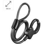 Hama cyklo zámka lanková, pre kolobežky/kočíky/bicykle, 120 cm