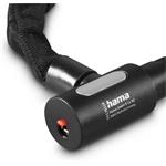 Hama cyklo zámka reťazová, 120 cm, kľúč s osvetlením