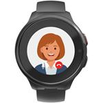 Hama detské smart hodinky, SIM, GPS, SOS tlačidlo, hlasové/video hovory, čierne