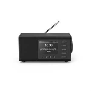 Hama DR1000, digitálne rádio FM/DAB/DAB+, čierne (rozbalené)