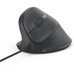 Hama ECM-500L, vertikálna ergonomická káblová myš, pre ľavákov, čierna