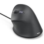 Hama ECM-500L, vertikálna ergonomická káblová myš, pre ľavákov, čierna