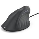 Hama ECM-500L, vertikálna ergonomická káblová myš, pre ľavákov, čierna