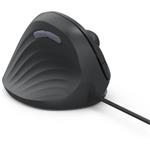 Hama ECM-500L, vertikálna ergonomická káblová myš, pre ľavákov, čierna