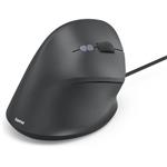 Hama ECM-500R, vertikálna ergonomická káblová myš, pre pravákov, čierna