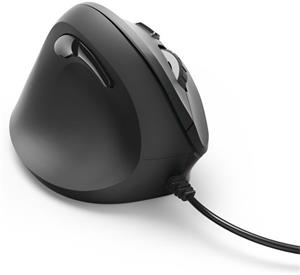 Hama EMC-500L, vertikálna káblová myš pre ľavákov, čierna