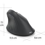 Hama EWM-600R Multi Device, vertikálna ergonomická bezdrôtová myš, pre pravákov, nabíjateľná, čierna