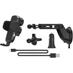 Hama FC-10 Motion, držiak s bezdrôtovou nabíjačkou, Qi, napájací adaptér