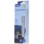 Hama FL120, LED baterka, hliníková, 120 lm / 50 m, 3 režimy svietenia, pútko na ruku, vrátane batérií