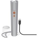 Hama FL350-C, LED baterka, nabíjacia, hliníková, 350 lm / 100 m, 4 režimy+SOS, rozptyľovač, pútko