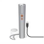 Hama FL350-C, LED baterka, nabíjacia, hliníková, 350 lm / 100 m, 4 režimy+SOS, rozptyľovač, pútko