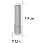 Hama FL60, LED baterka, hliníková, 60 lm / 30 m, 3 režimy svietenia, pútko na ruku, vrátane batérie