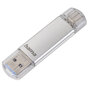 Hama Flash Pen Laeta, 64 GB, strieborný