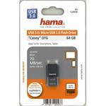 Hama FlashPen Canny 64GB, tmavo-sivý