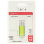 Hama FlashPen Laeta, 64 GB, zelený