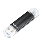 Hama flashPen Laeta Twin, USB 3.0, 64 GB, 40 MB/s, čierny